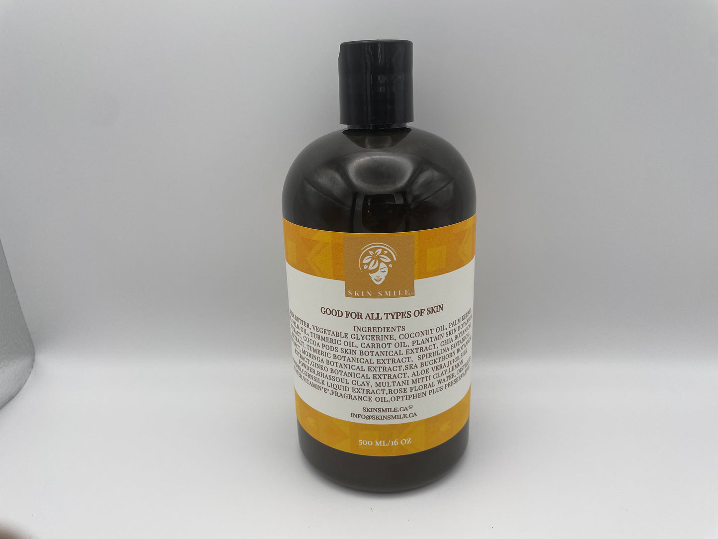 African Black Liquid Soap Turmeric Carrot With Rose Premium Oil & Aloe Vera.