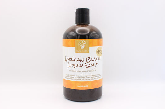 Lavender & Aloe Vera African Black Liquid Soap